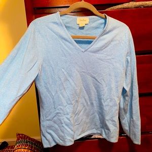 100% Cashmere Blue Sweater